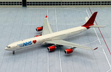 Load image into Gallery viewer, JC Wings 1/400 Maleth Aero Airbus A340-600 9H-EAL Thank you NHS
