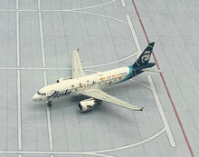 Load image into Gallery viewer, Gemini Jets 1/400 Alaska Airlines Airbus A320-200 N854VA Fly with Pride

