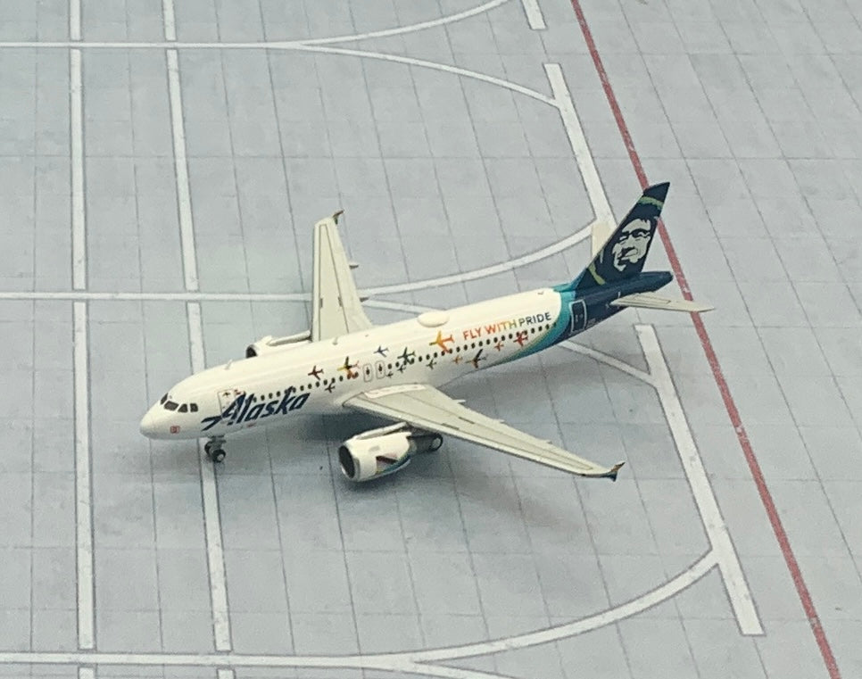 Gemini Jets 1/400 Alaska Airlines Airbus A320-200 N854VA Fly with Pride
