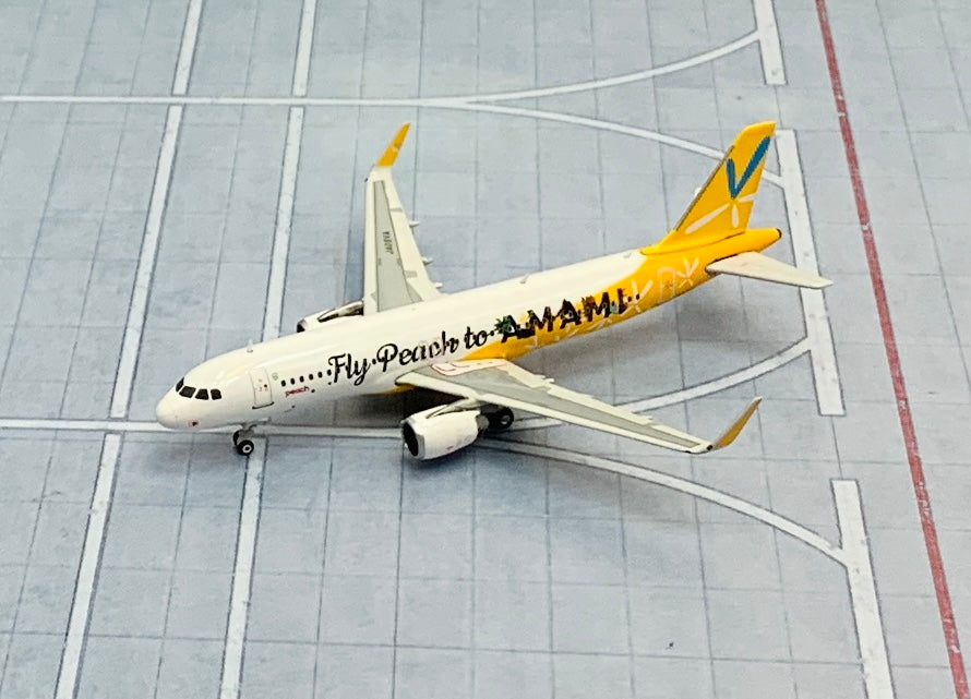 Phoenix 1/400 Peach Fly Airbus A320 JA08VA Peach to AMAMI