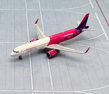 Load image into Gallery viewer, JC Wings 1/400 Wizz Air Abu Dhabi Airbus A321NEO A6-WZB
