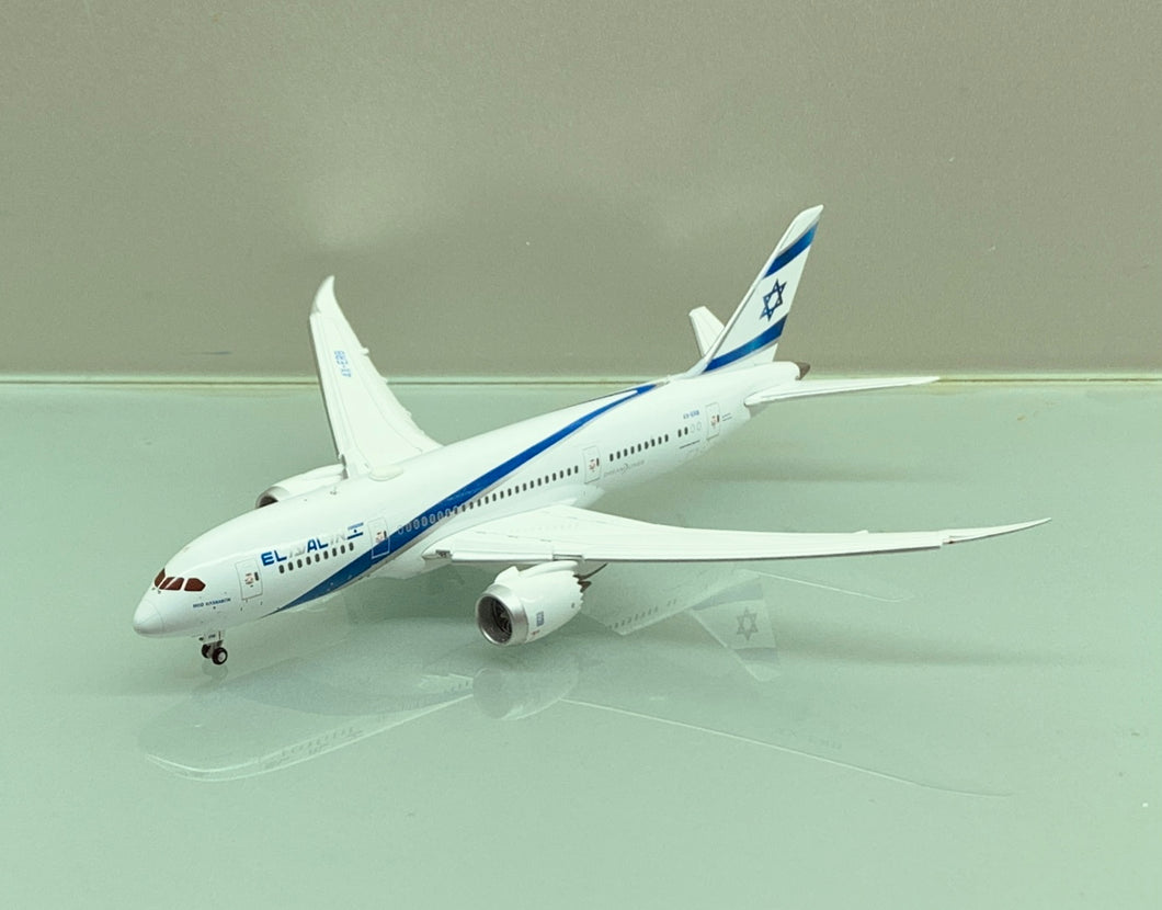 JC Wings 1/400 El Al Israel Boeing 787-8 4X-ERB flaps down