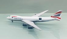 Load image into Gallery viewer, JC Wings 1/400 British Airways World Cargo Boeing 747-8F G-GSSE Interactive Series
