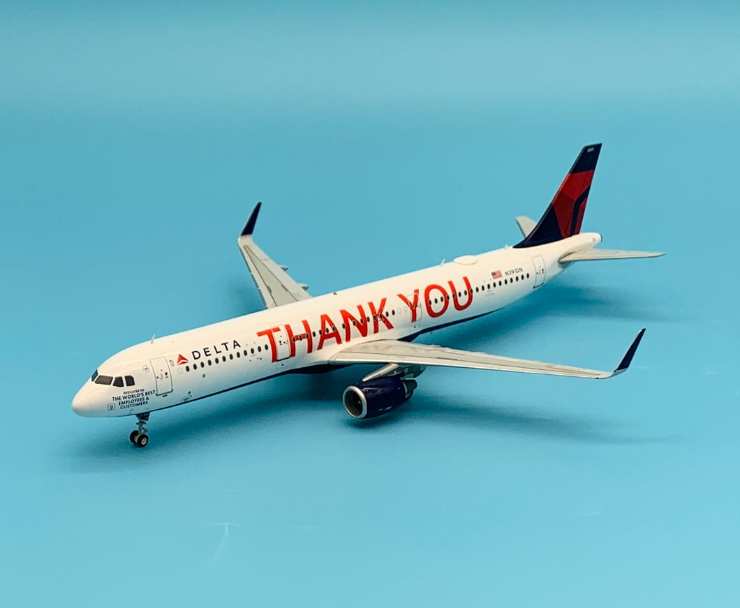 Gemini Jets 1/200 Delta Airlines Airbus A321 N391DN Thank You