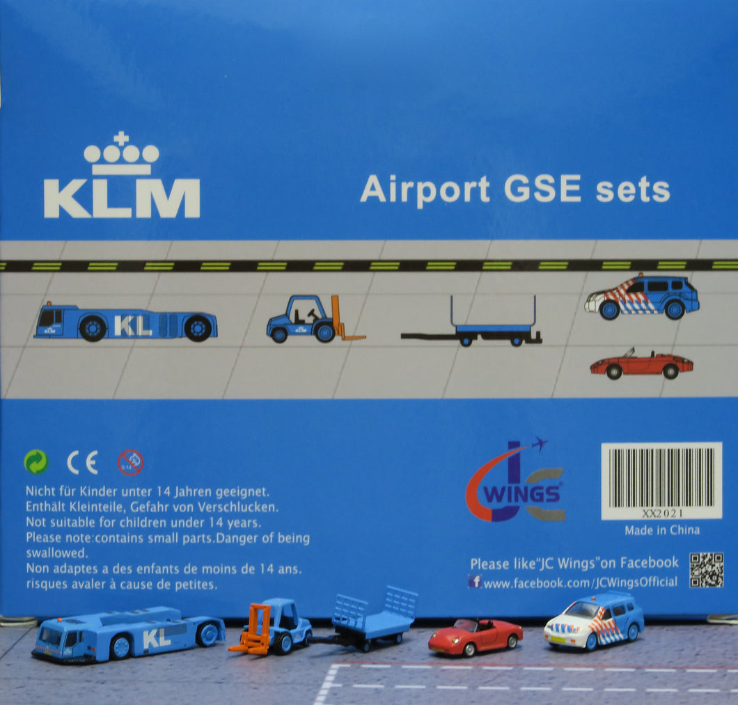 JC Wings 1/200 KLM GSE airport ground vehicle set xx2021