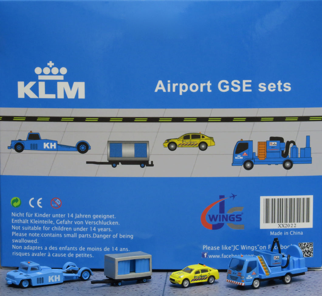 JC Wings 1/200 KLM GSE airport ground vehicle set xx2022
