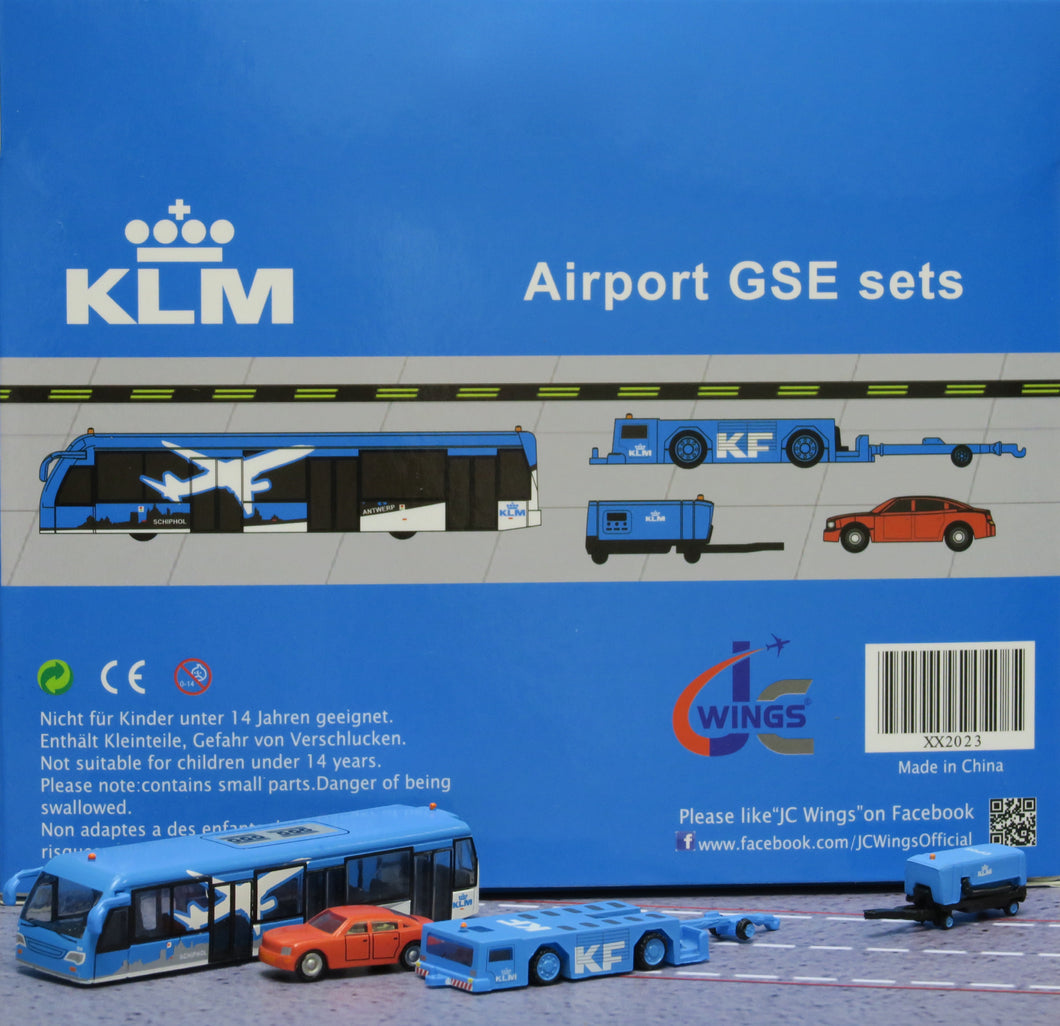 JC Wings 1/200 KLM GSE airport ground vehicle set xx2023
