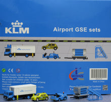 Load image into Gallery viewer, JC Wings 1/200 KLM GSE airport ground vehicle set xx2024
