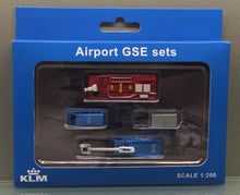 Load image into Gallery viewer, JC Wings 1/200 KLM GSE airport ground vehicle set xx2026
