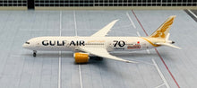 Load image into Gallery viewer, Phoenix 1/400 Gulf Air Boeing 787-9 A9C-FF 70th Anniversary metal model
