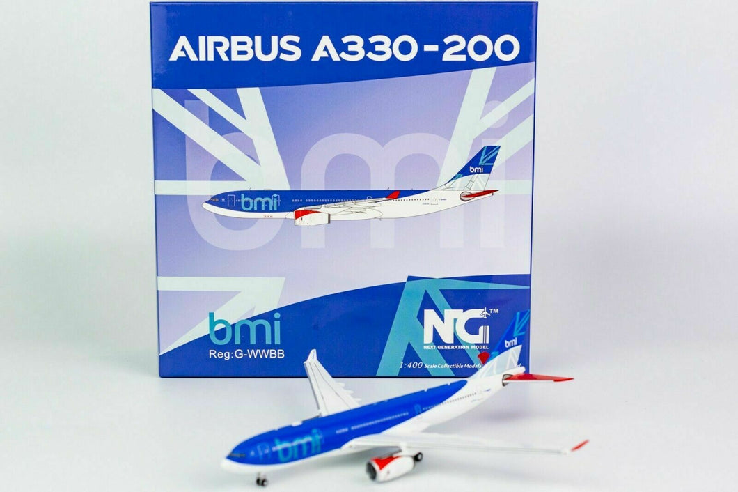 NG model 1/400 BMI British Midland Airbus A330-200 G-WWBB 61018