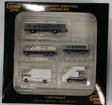 Load image into Gallery viewer, Gemini Jets 1/200 Airport Service Vehicles 5 pieces GSE
