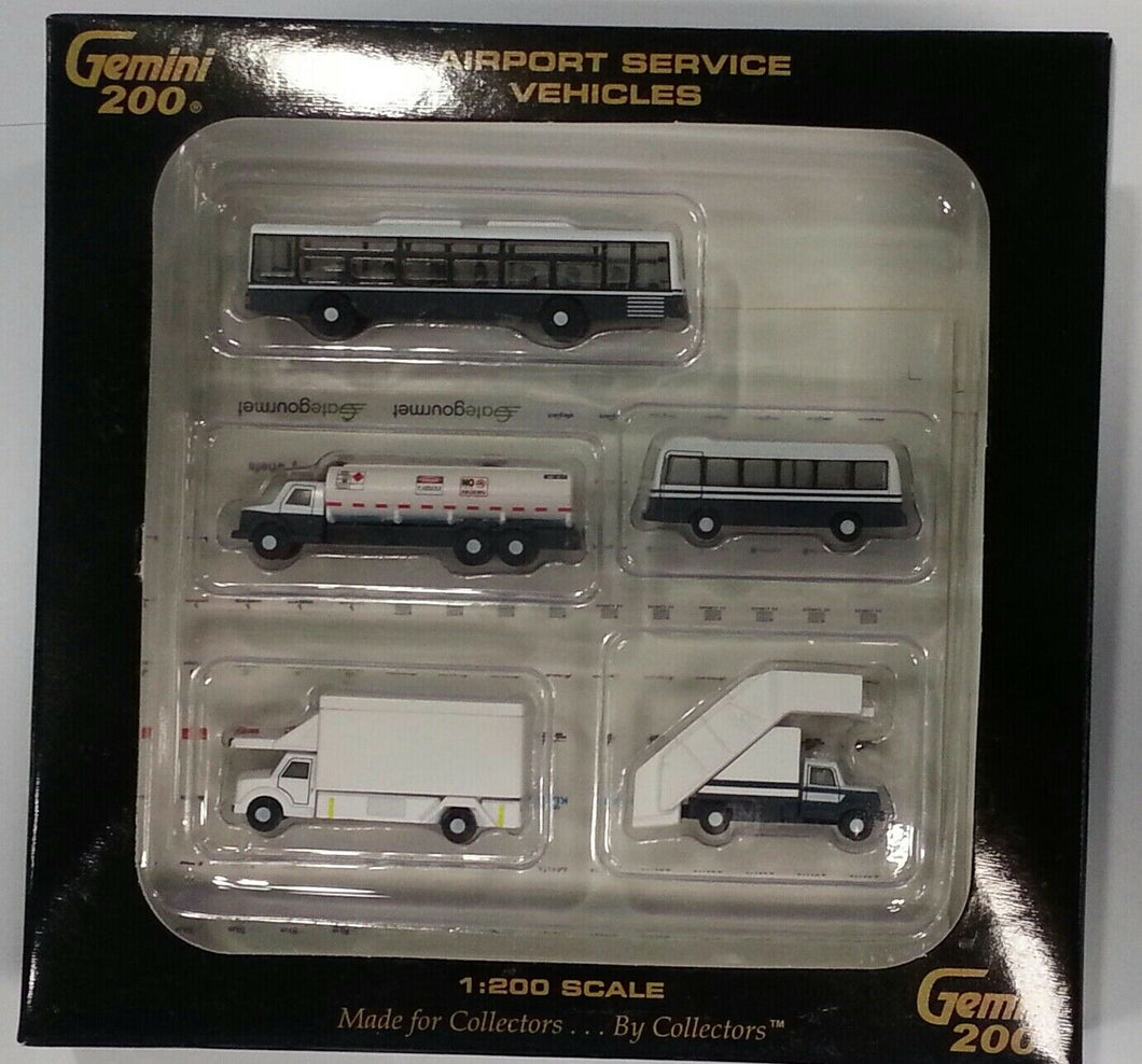 Gemini Jets 1/200 Airport Service Vehicles 5 pieces GSE