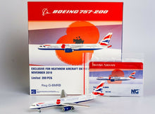 Load image into Gallery viewer, NG model 1/400 British Airways Boeing 757-200 G-BMRB poppy 53129
