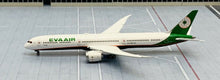 Load image into Gallery viewer, JC Wings 1/400 Eva Air Taiwan Boeing 787-10 B-17801 flaps down
